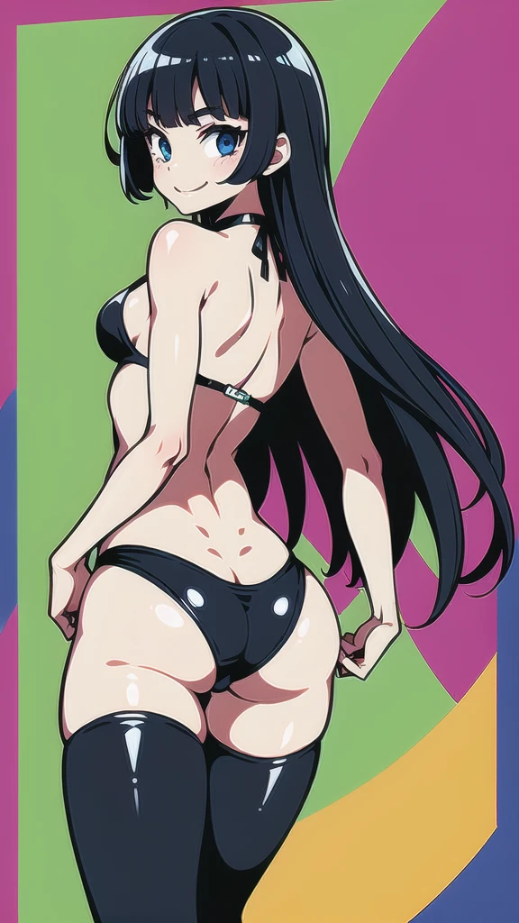 A age girl, strange art, crazy, slightly twisted, hard to understand, beautiful, elegant, advanced, weird,, refreshing,swimsuit, back to me, back to me, bare midriff, smile, clip, elegant, beautiful, smile, accent, artwork, clarity, butt, butt, fat butt