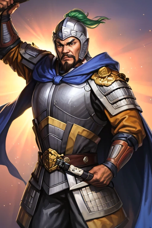 8K,knight with sword,1 male,ornate armor(The elaborately crafted coat of arms of a nobleman),ultra high resolution,surreal,realistic skin,Black hair short hair,big black eyes,muscular body,waist armor,delicate hands, Perfect hand shape, character art,action pose,masterpiece,Realistic RAW photos of the highest quality,bright colors,rich colors, backlight, movie lights, film grain,50mm lens,forage