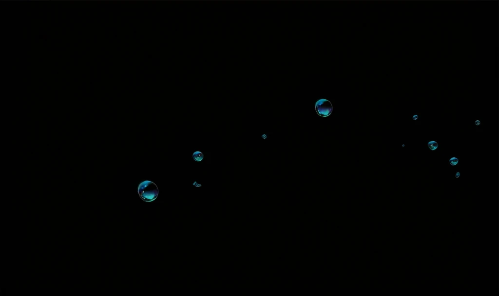 bubble，Realistic style，color，Pure black background