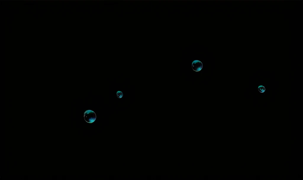 bubble,Realistic style,color,Pure black background