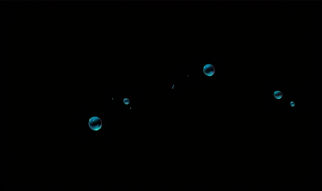 bubble,Realistic style,color,Pure black background