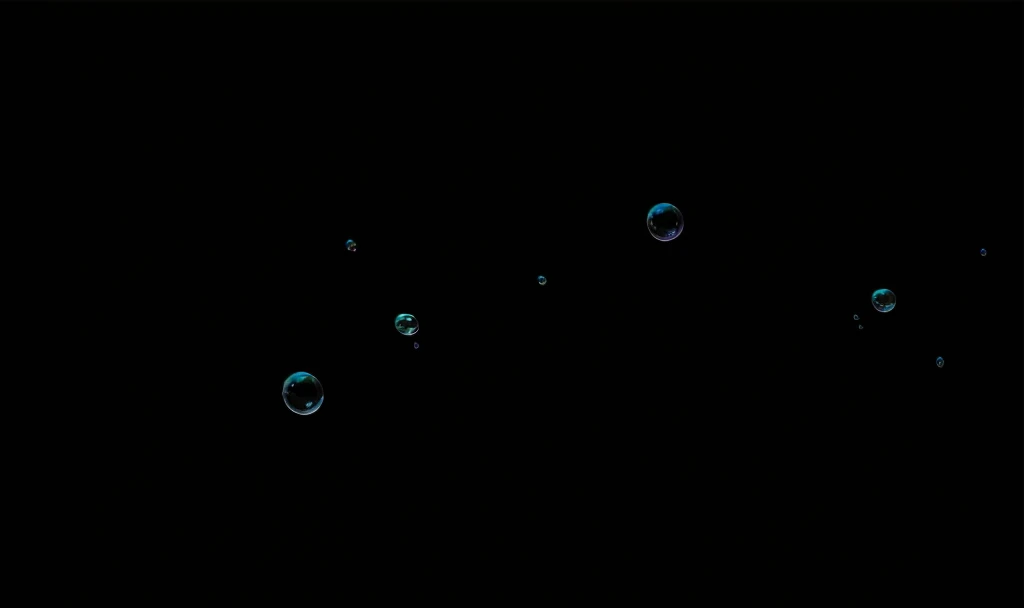 bubble,Realistic style,color,Pure black background