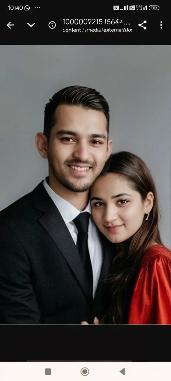 they are dressed in traditional attire and posing for a picture, wedding photo, lovely couple, wedding, by Riza Abbasi, official photos, very clear picture, khyzyl saleem, ruan ji, couple, wife, inspired by Riza Abbasi, traditional clothes, wearing traditional garb, kyza saleem, happy couple, traditional clothing