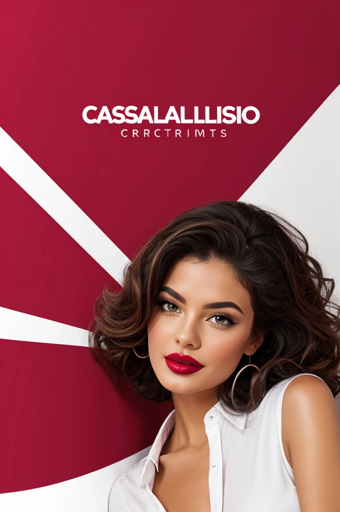 Draw a logo for a company that produces lipsticks , called Cassalo