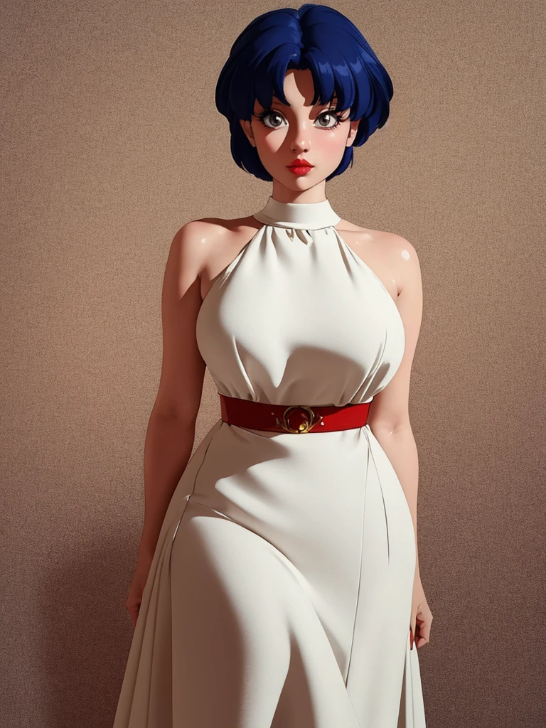 1girl, detailed facial features, beautiful intricate eyes, alluring red lips, long eyelashes, delicate skin, dynamic pose, elegant vintage dress, retro pin-up style, cinematic lighting, warm color palette, (best quality,4k,8k,highres,masterpiece:1.2),ultra-detailed,(realistic,photorealistic,photo-realistic:1.37),cinematic,dramatic,film noir, akane_tendo-ranma,