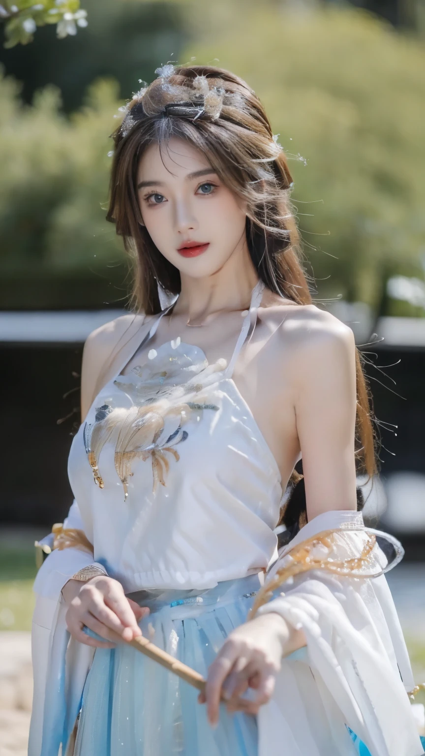 (best quality, 8K, 32k,The details are very clear),Practical, high resolution, 1 Japan female, Solitary, (ta clothing),Luxury Clothing,For the audience,(Upper Body,Upper limbs), beautiful eyes, Brown hair, ringed eyes, (external,heavy snow,Thick fur cape,Covered with snow),Snowfield,blue eyes,best qualityのイラスト,Detailed facial features,Ultra HD, High Detail, high quality, high resolution, best quality, 8K, 16K, High Detail, high quality, high quality, Super Detail, Anatomically correct, masterpiece, precise