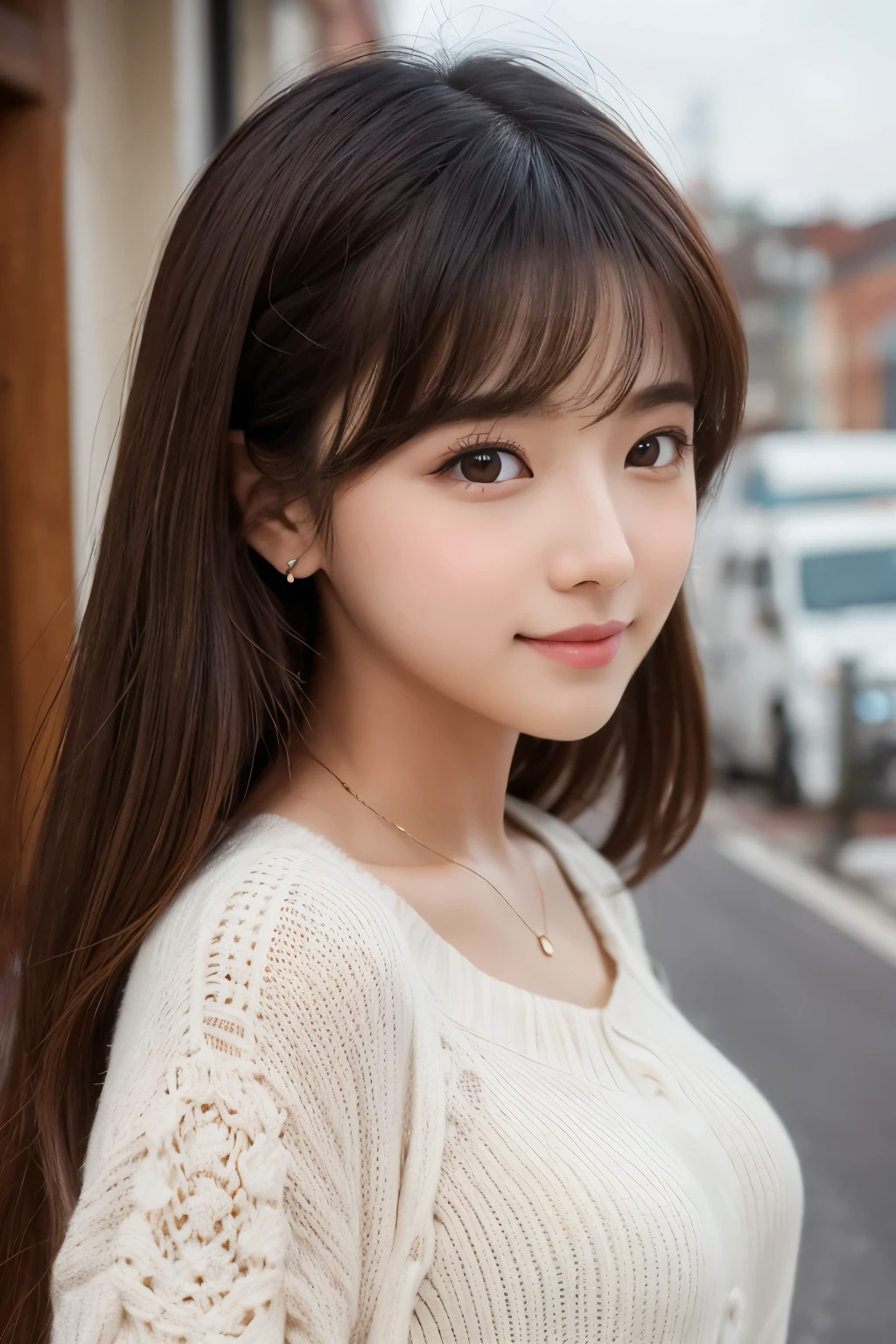 Dreamy woman cute