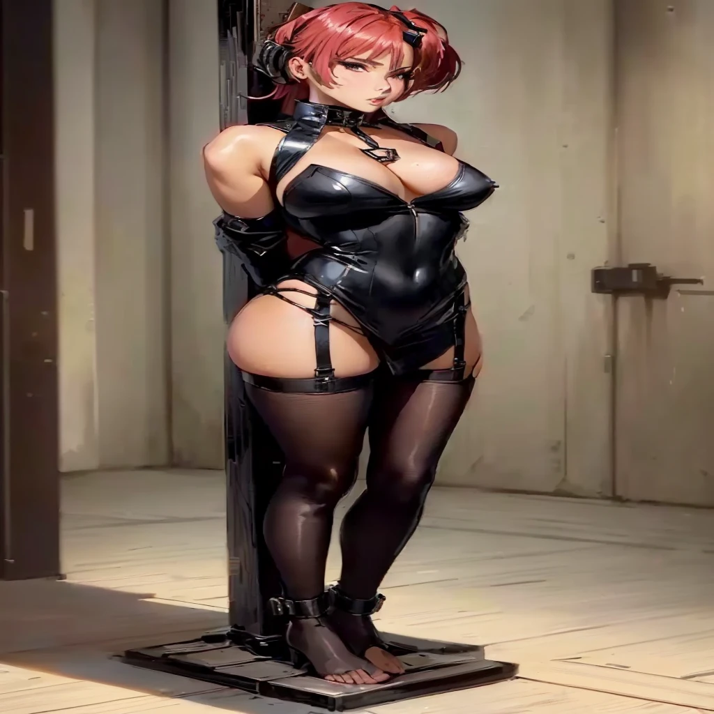 a close up of a woman in a black leather outfit, anya from spy x family, seductive anime girl, cutesexyrobutts, makoto shinka, succubus in tight short dress, fine details. girls frontline, sexy dominant pose, from girls frontline, female action anime girl, asuka suit under clothes!, dominatrix, yayoi kasuma