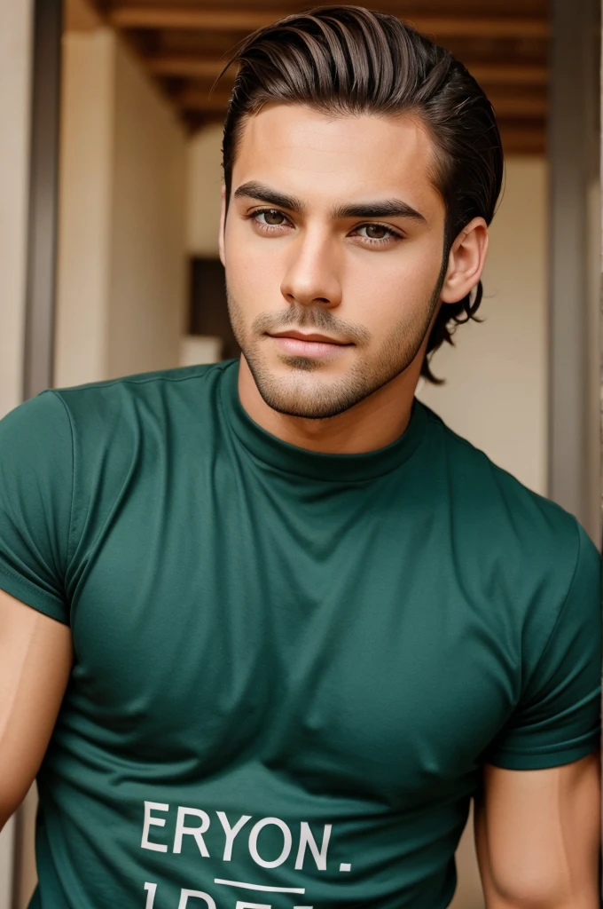 A handsome man with Good hair style in good background with style position for pictures