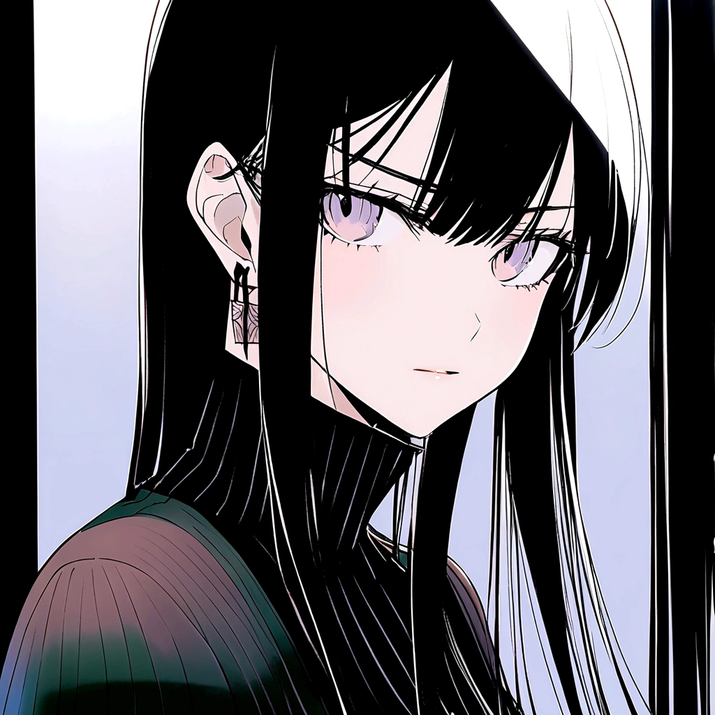 White hair .