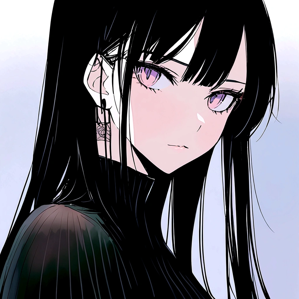 White hair .