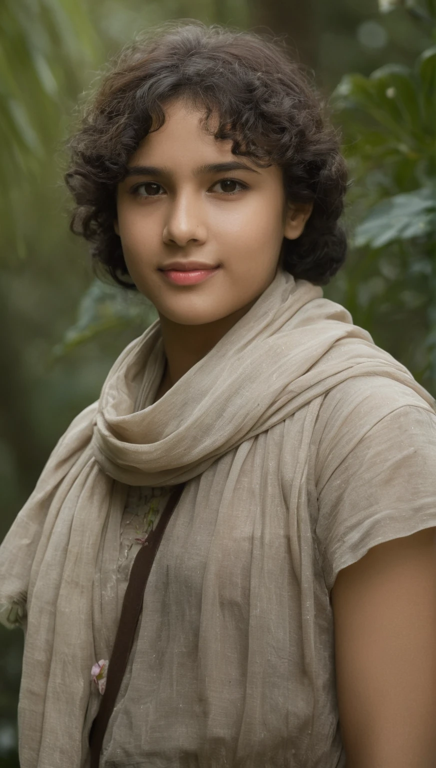 Beautiful Indian girl, a natural, Realistic skin texture, the best quality, beautiful and charming girl, 17 years old, focused, mature and delicate face, smiling, slender and charming figure, black hair, bright peach blossom eyes, pink lipstick, double eyelids, sky blue dress, 16k, cinematic, lens 35mm, includes 2, f/ 1. 4 DG HSM Art lens, photorealism, glamour photography