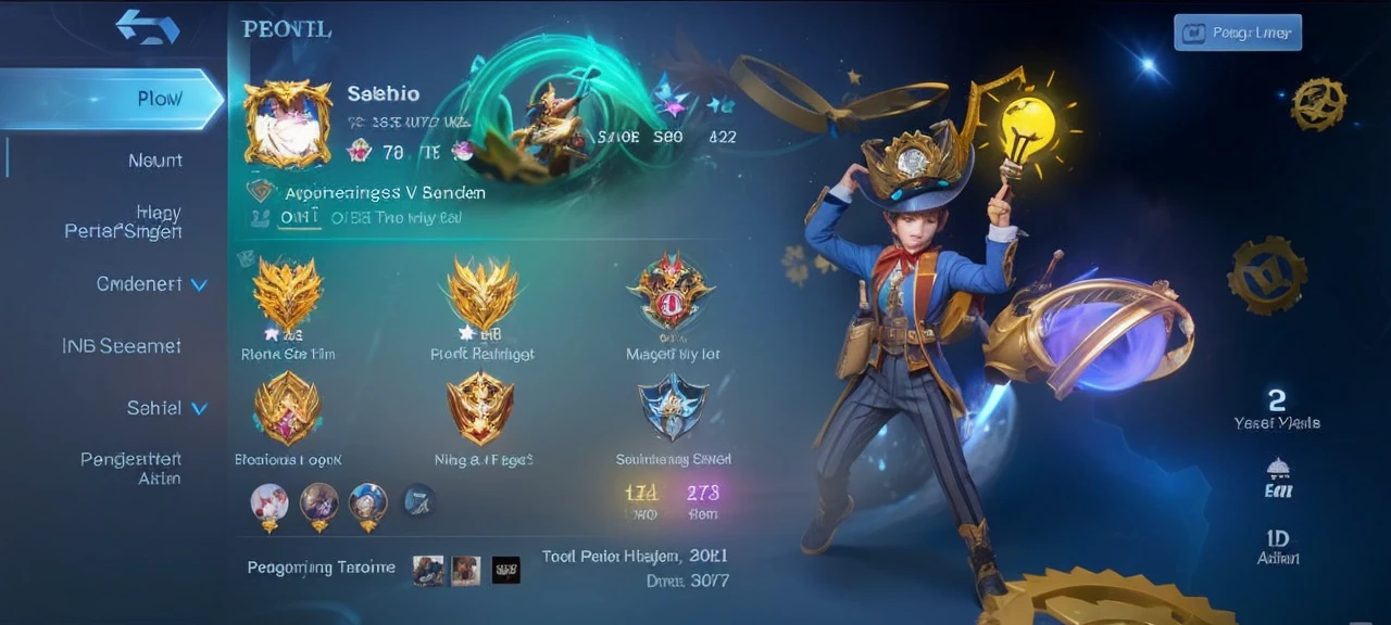 The game called Mobile Legends Bang Bang is in HD and uses Indonesian