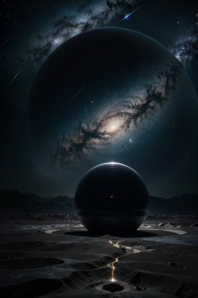 describes a zone in the spherical universe consisting of thousands of planets and stars, while outside this zone there is only darkness