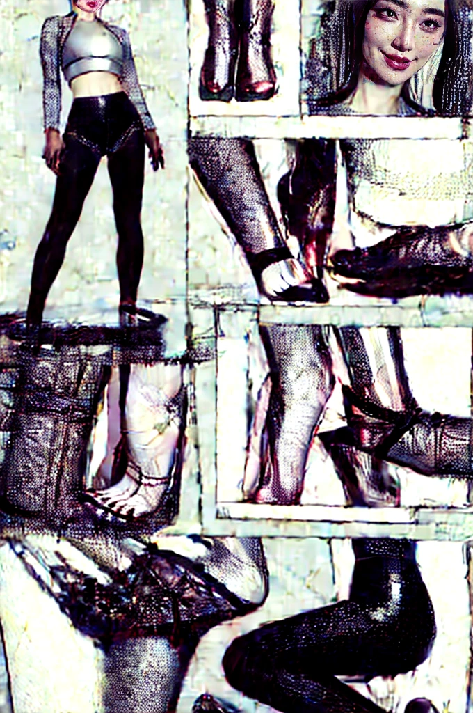 The beautiful girl in lace top and leggings is sitting astride a pile of skeletons in the center of the picture. She is holding a trembling sausage with juice squeezed out in her hand and smiling. There are multiple comic storyboards in the background,cbt, sausage bondage,sausage insertion,Sexy, trampling sausage with heel, thin gap:2,cameltoe:2,(masterpiece, best quality:1.2),1 beautiful girl,sexy,comic storyboard:2, leggings, sit astride, axially symmetrical:2, ,femdom,sounding,cbt,hold,smile,colorful,leggings,thin gap,cameltoe,insertion,trembling,juice,spray, Long hair,Lace top,Sexy, Shiny leggings, cleveage, trampling, in forest, saliva , Mucus,