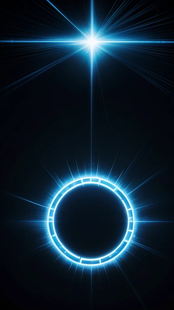 The image is a completely black screen. At the center, in large, eye-catching letters in blue, the name is written "Xandy". Ao redor do nome, there are blue rays radiating out, giving a dynamic effect and highlighting the name on the dark background. 