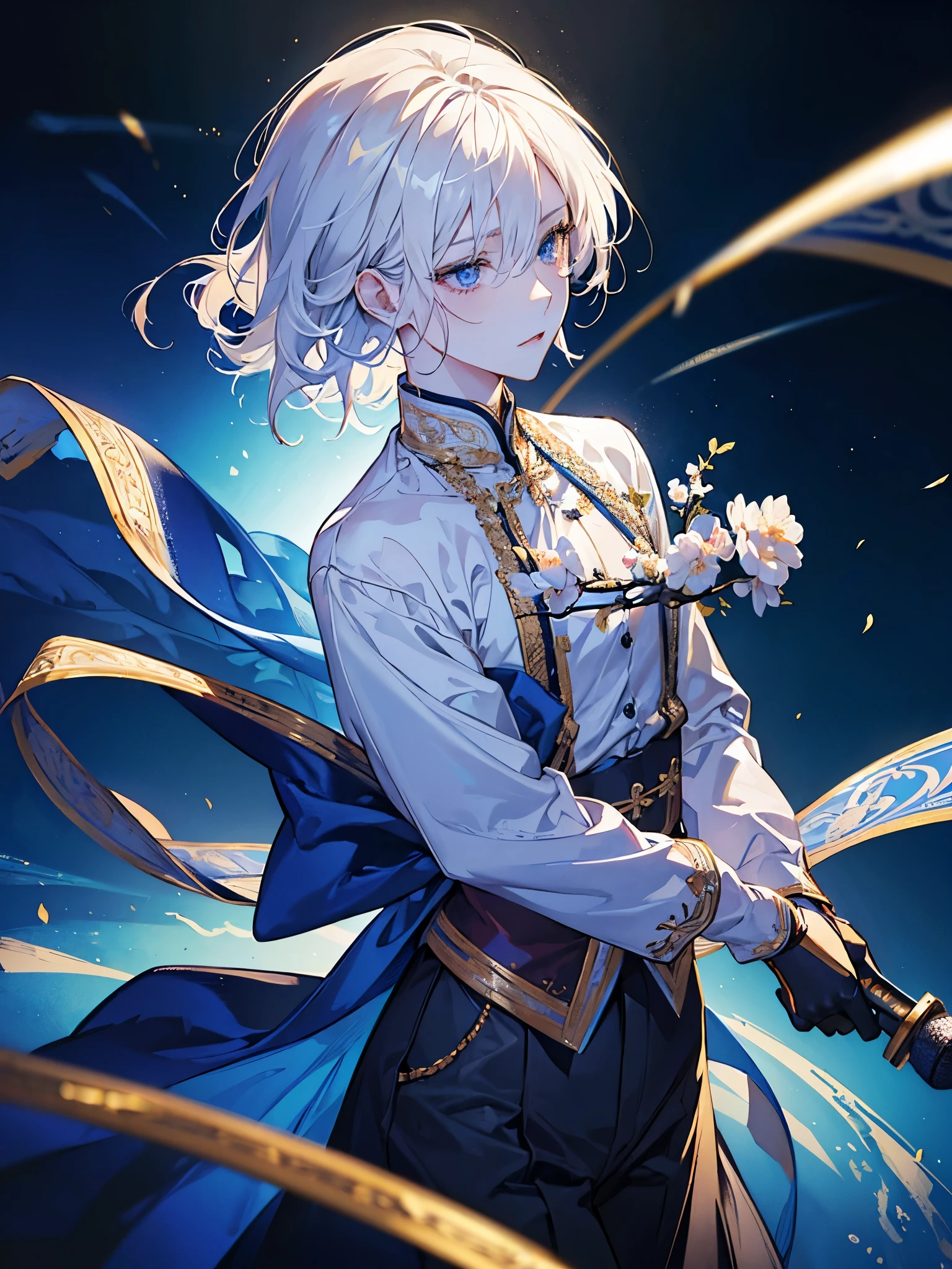 High quality,beautyな背景,detailed,masterpiece,beauty,1 person,Adult male,Up to the waist,Idol,Cute Men,Handsome,Idol衣装,Fluttering,Lots of cloth,Rimless glasses,笑face,Idolのステージ上に立つ,Live,Hold the microphone,
((((perfection_face))),Close one eye,(Beautiful lighting:1.3),Dynamic Lighting,Dynamic Pose,Active,Platinum Blonde,Standing pose,Golden Ratio,Light blue eyes