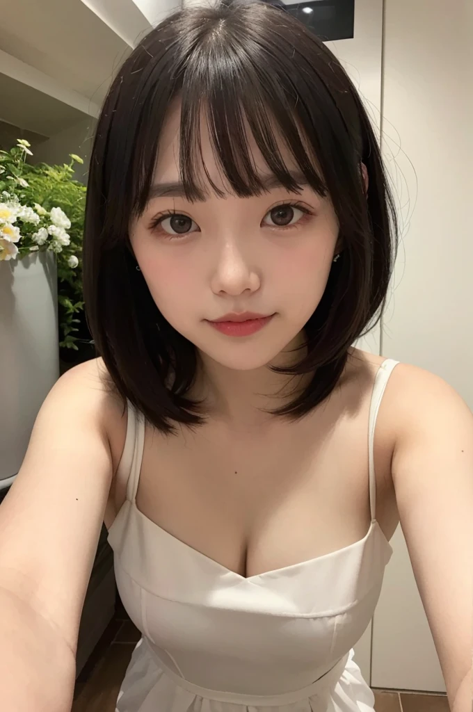 garden、White dress