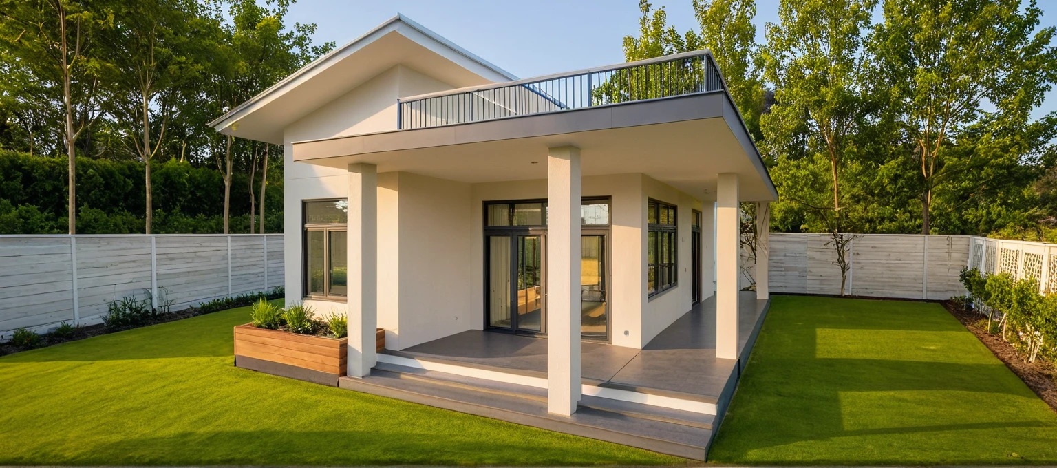 head of&#39;artwork, High quality, best quality, authentique, great detail, En plein air, villa de plain-piedXL, credit group, style de maison moderne dans la rue ,stairs, white wall ,road,pavement, grass, trees, sky, nuvens, (day light:1.1)
