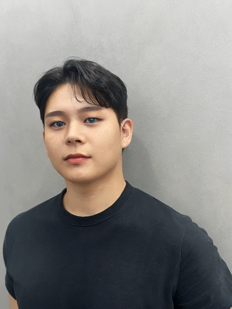Best Quality, 8k, Masterpiece, (Portrait: 1.3), (photo realistic:1.4), (hyper realistic:1.4), Sharp Focus, looking at viewer, (smoother lighting:1.1), (increase cinematic lighting quality:0.9), realistic lighting, backlighting, light on face, ray trace, (brightening light:1.2), (Increase quality:1.4), sharp detail, (best quality real texture skin:1.4), finely detailed eyes, black_eyes, finely detailed face, 25 year old Korean woman, (white formal_shirt:1.4), (Create an image maintaining the original base model hairstyle:1.5)