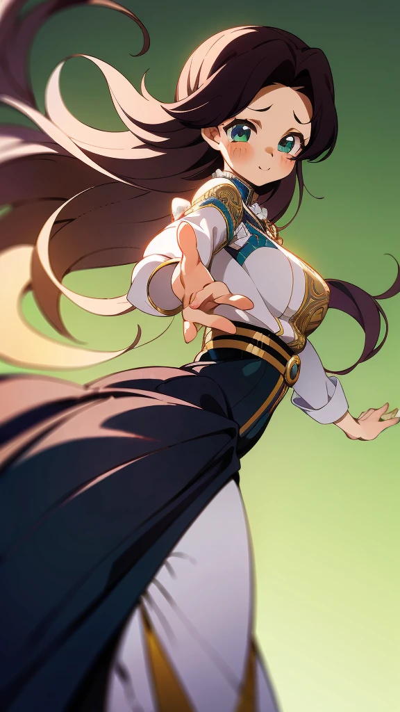 A beautiful anime girl, intricate details, long flowing hair, expressive eyes, delicate features, elegant pose, detailed clothing, soft lighting, vibrant colors, lush background, dynamic composition, hyper-detailed, (best quality,4k,8k,highres,ultraimpresive),live2d,solo,special event artwork,fanart