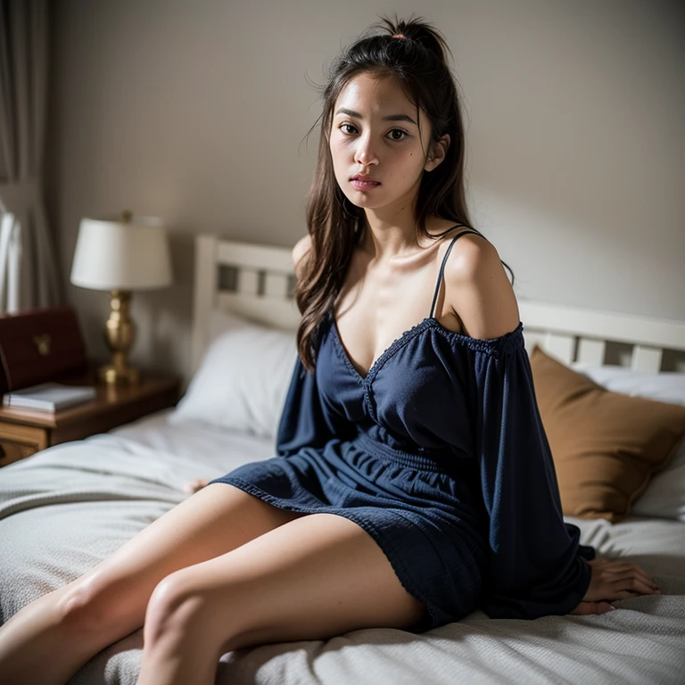 (alone), (Detailed RAW photos of the girl's whole body), (masterpiece:1.0), (Highest quality:1.4), (Ultra-high resolution:1.2), (Realistic:1.4), 8K resolution, Canon EOS R5, 50mm, Absurd, Super detailed, (Age 25), Sharp focus, Cinema Lighting, Beautiful face in every detail, (No makeup:1.2), (Urzan-6500-v1.1), shape, Detailed skin texture, Sunburned skin, Flat Chest, (A lean and healthy body:1.6), Thigh Gap, Detailed brown hair, hot,(Very short hair:1.5), Realistic glowing skin, (sweating:1.45), between legs, NFSW, Heavy breathing, Humidity, (Small Tits, Camel Toe, Erect nipples:1.5), (very tight blue competition swimsuit:1.4), (Japan Lifeguard, Flat Chest:1.5), Well developed abdomen, Dynamic pose, (Satomi Ishihara:0.7), (Bikini tanning:1.5), Pool, Under the chest,