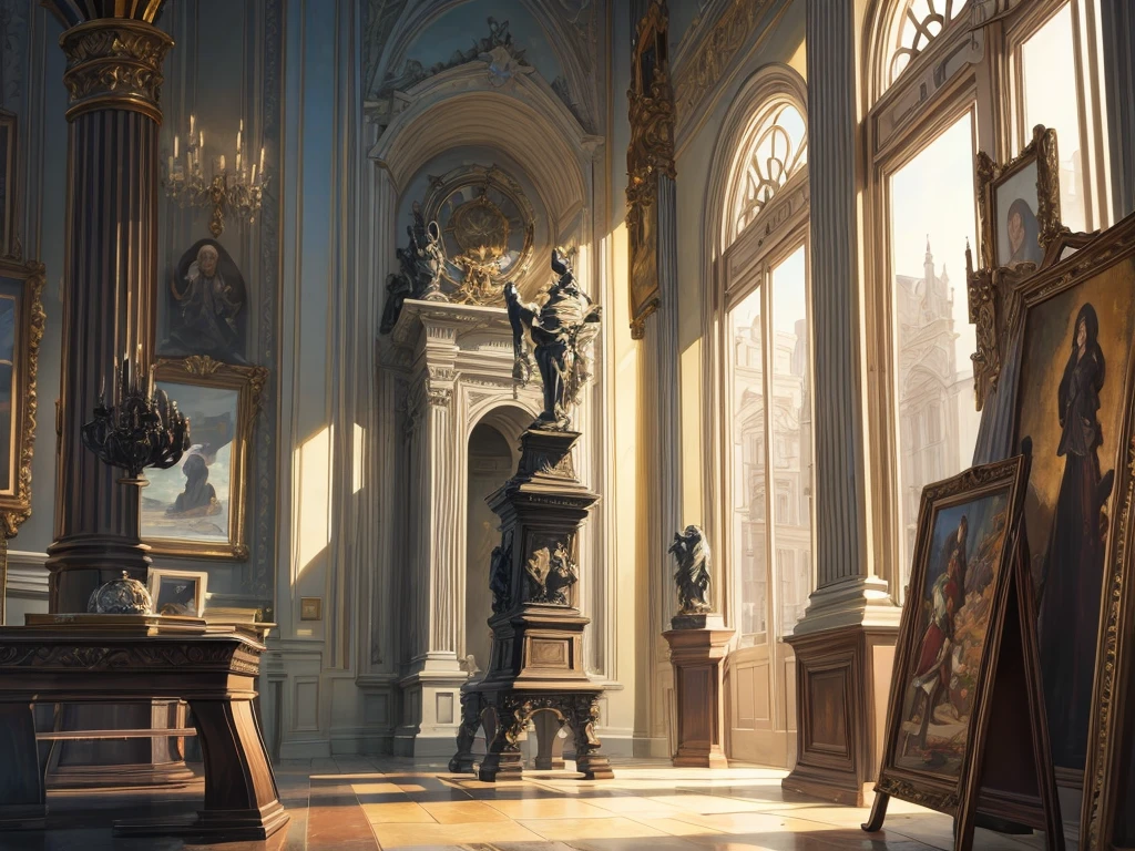Artistic Surfaces: Textures in paintings, sculptures, and other art forms.