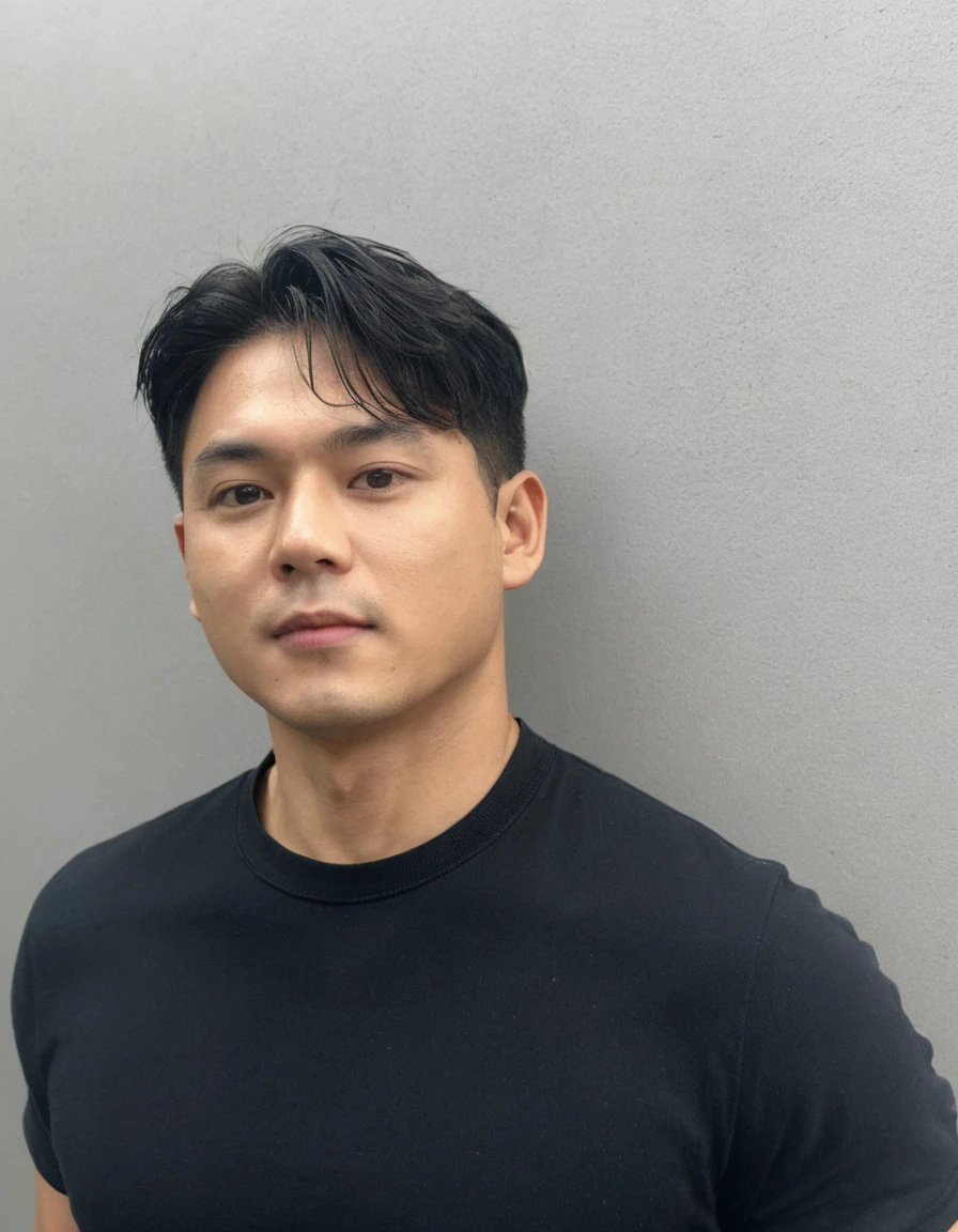 Best Quality, 8k, Masterpiece, (Portrait: 1.3), (photo realistic:1.4), (hyper realistic:1.4), Sharp Focus, looking at viewer, (smoother lighting:1.1), (increase cinematic lighting quality:0.9), realistic lighting, backlighting, light on face, ray trace, (brightening light:1.2), (Increase quality:1.4), sharp detail, (best quality real texture skin:1.4), finely detailed eyes, black_eyes, finely detailed face, 25 year old Korean woman, (white formal_shirt:1.4), (Create an image maintaining the original base model hairstyle:1.5)