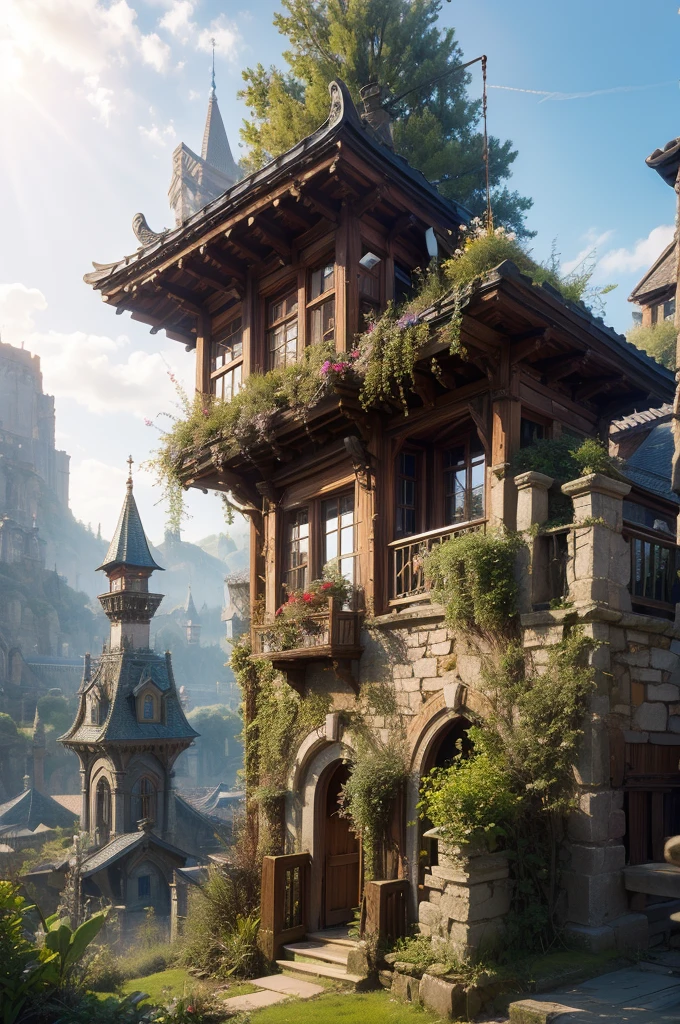 World in spring,  beautiful,  fantasy (random 0.7)