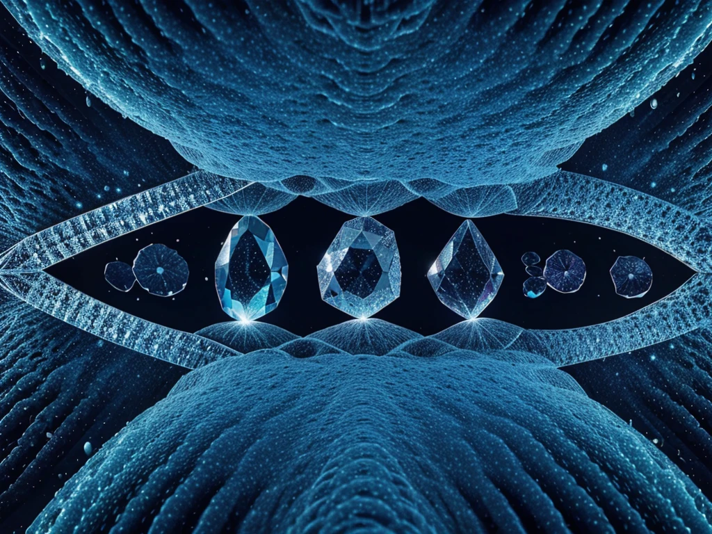 Microscopic Surfaces: Highly magnified images of cells, crystals, and microorganisms.