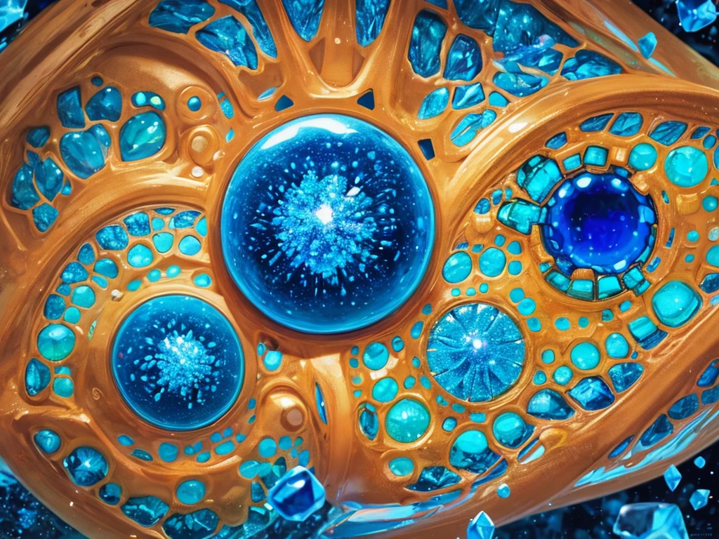 Microscopic Surfaces: Highly magnified images of cells, crystals, and microorganisms.