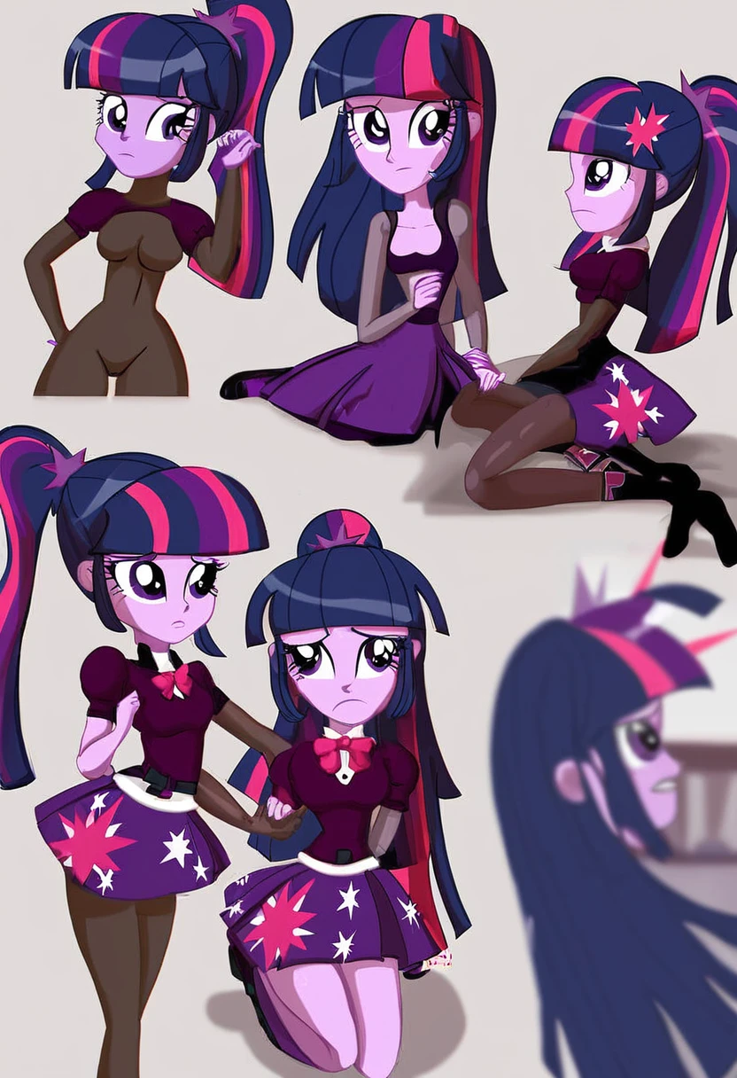 Eqg Twilight sparkle bodystocking sad in shool