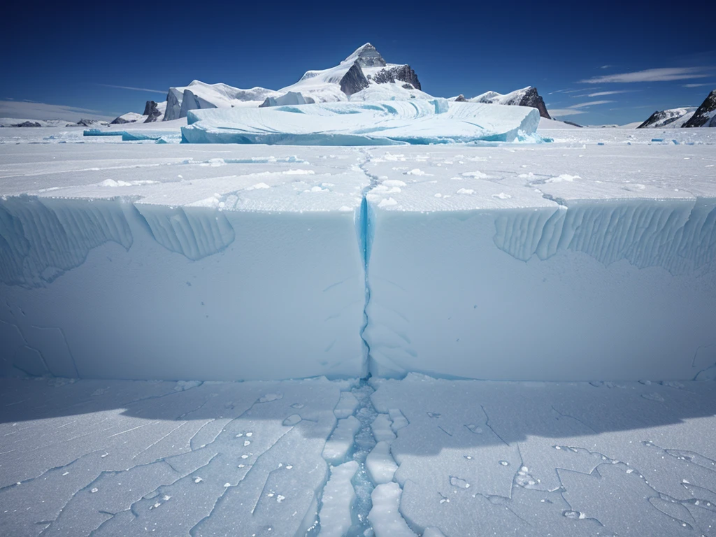 Snow and Ice: Unique patterns and formations in snowflakes, icebergs, and glaciers.