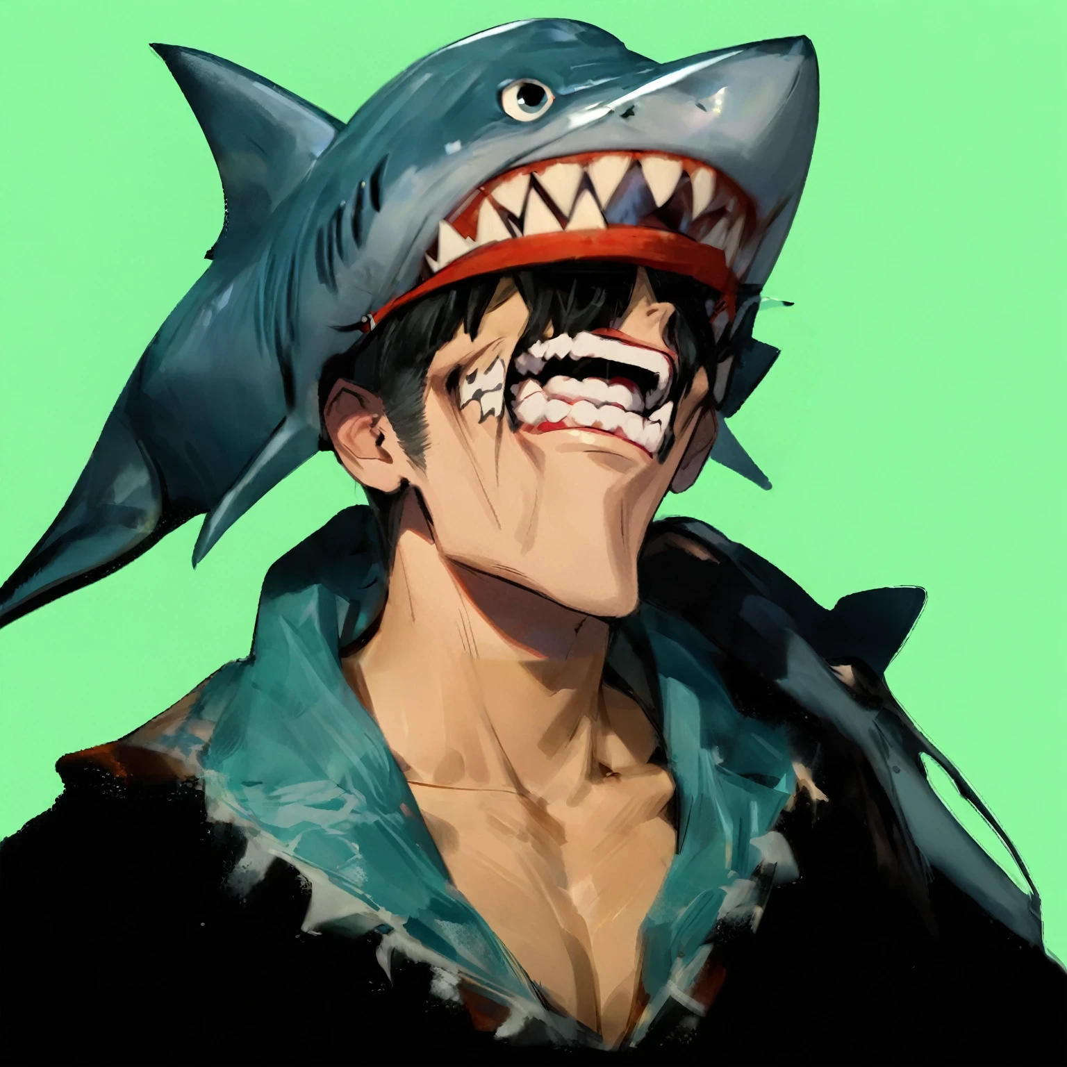 Angry screaming boy