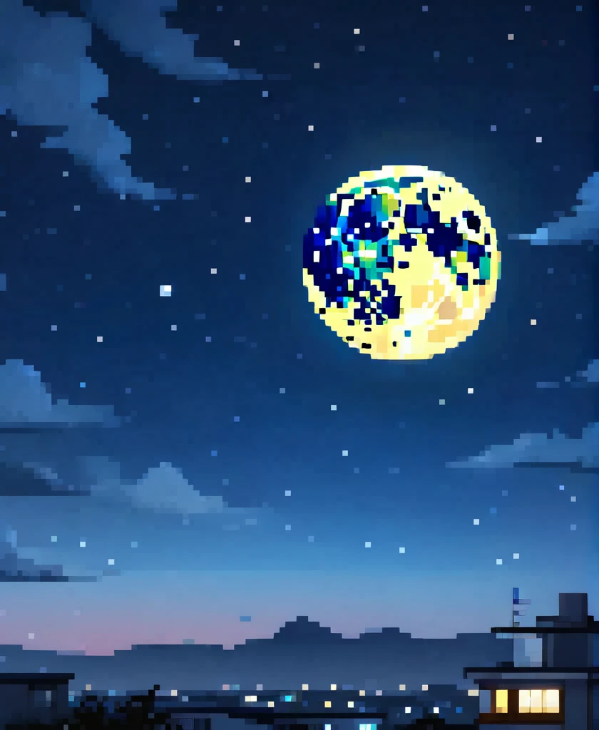 night sky moon