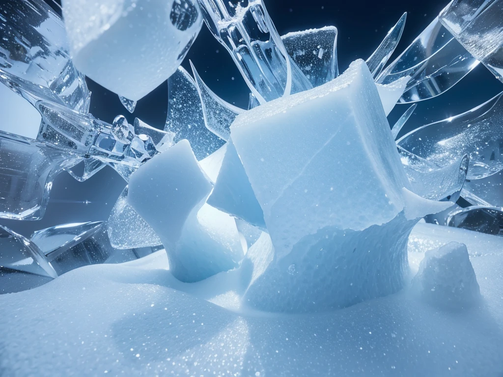Snow and Ice: Unique patterns and formations in snowflakes, icebergs, and glaciers.