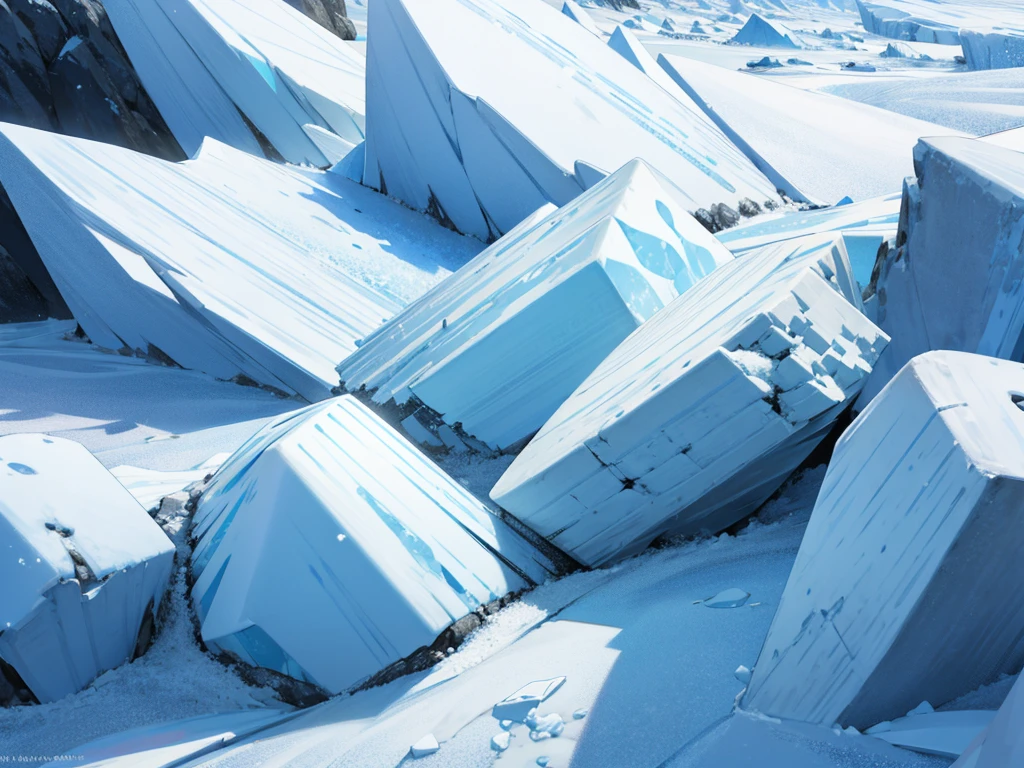 Snow and Ice: Unique patterns and formations in snowflakes, icebergs, and glaciers.