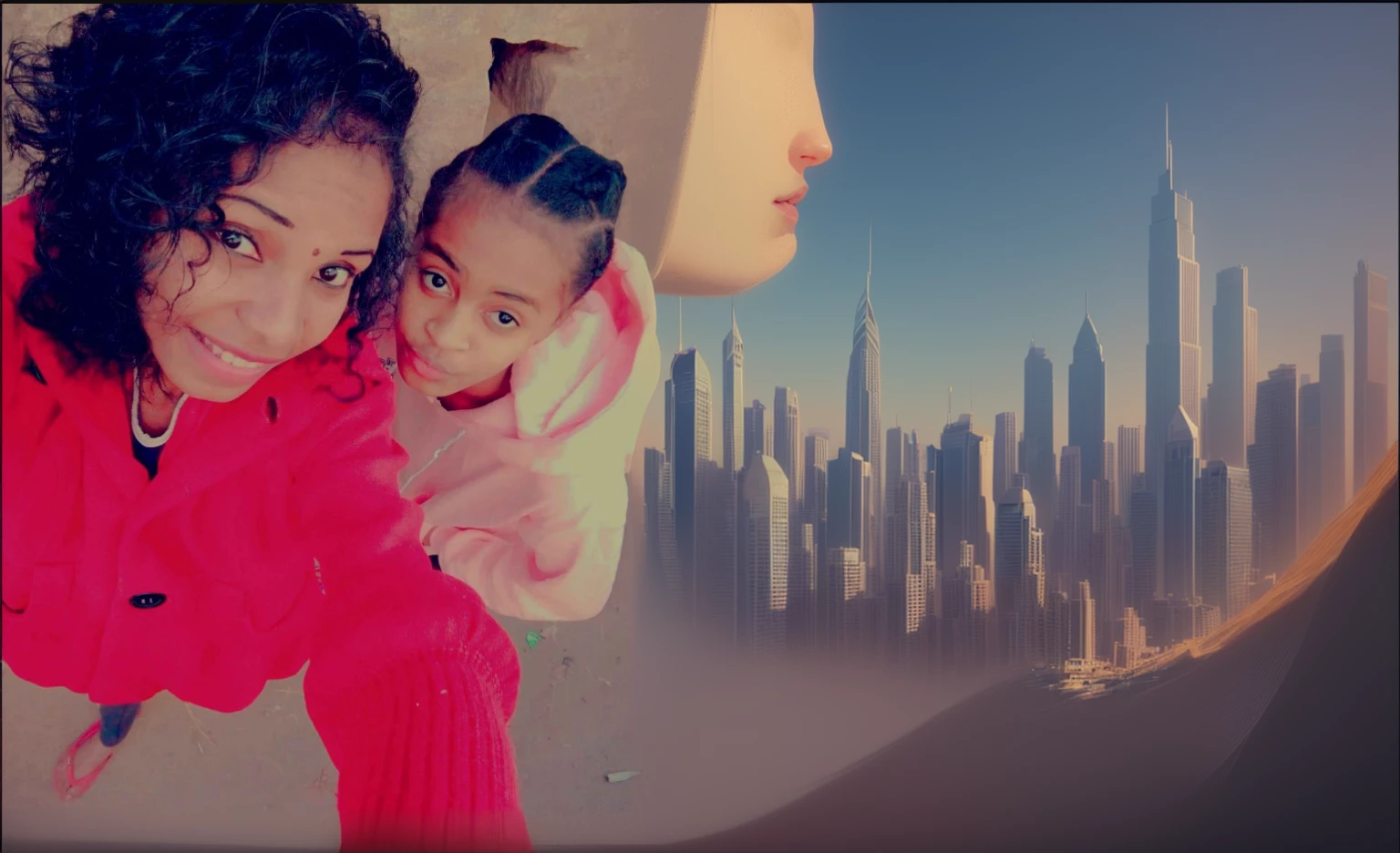 a city skyline in dubai, ultra-detailed cityscape, futuristic architecture, towering skyscrapers, glass and steel buildings, palm trees, sandy beaches, azure blue waters, dramatic lighting, warm sunlight, (best quality,4k,8k,highres,masterpiece:1.2),ultra-detailed,(realistic,photorealistic,photo-realistic:1.37),cinematic composition,dramatic lighting,golden hour,vivid colors,ray tracing,volumetric lighting