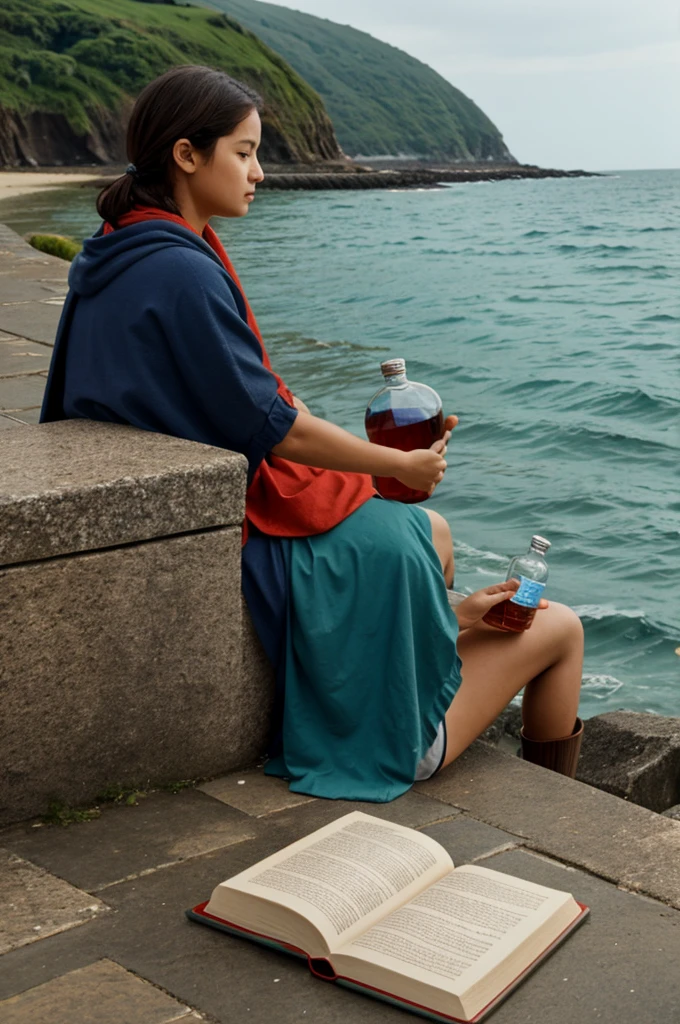 Images about reading bottle to the sea for the god of words 