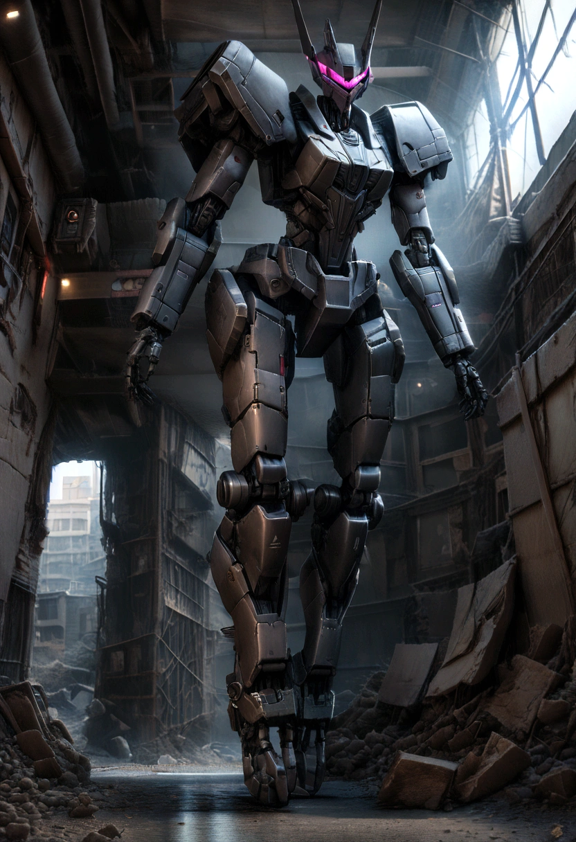 Best quality, Masterpiece, Ultra-high resolution, (photograph realistic:1.4), Surrealism, Dream-like,fusionart, mechs, shadow magic, darkness control, stealth, shadowstep, cyber punk perssonage, hidden blade,マント,マント,マント,マント