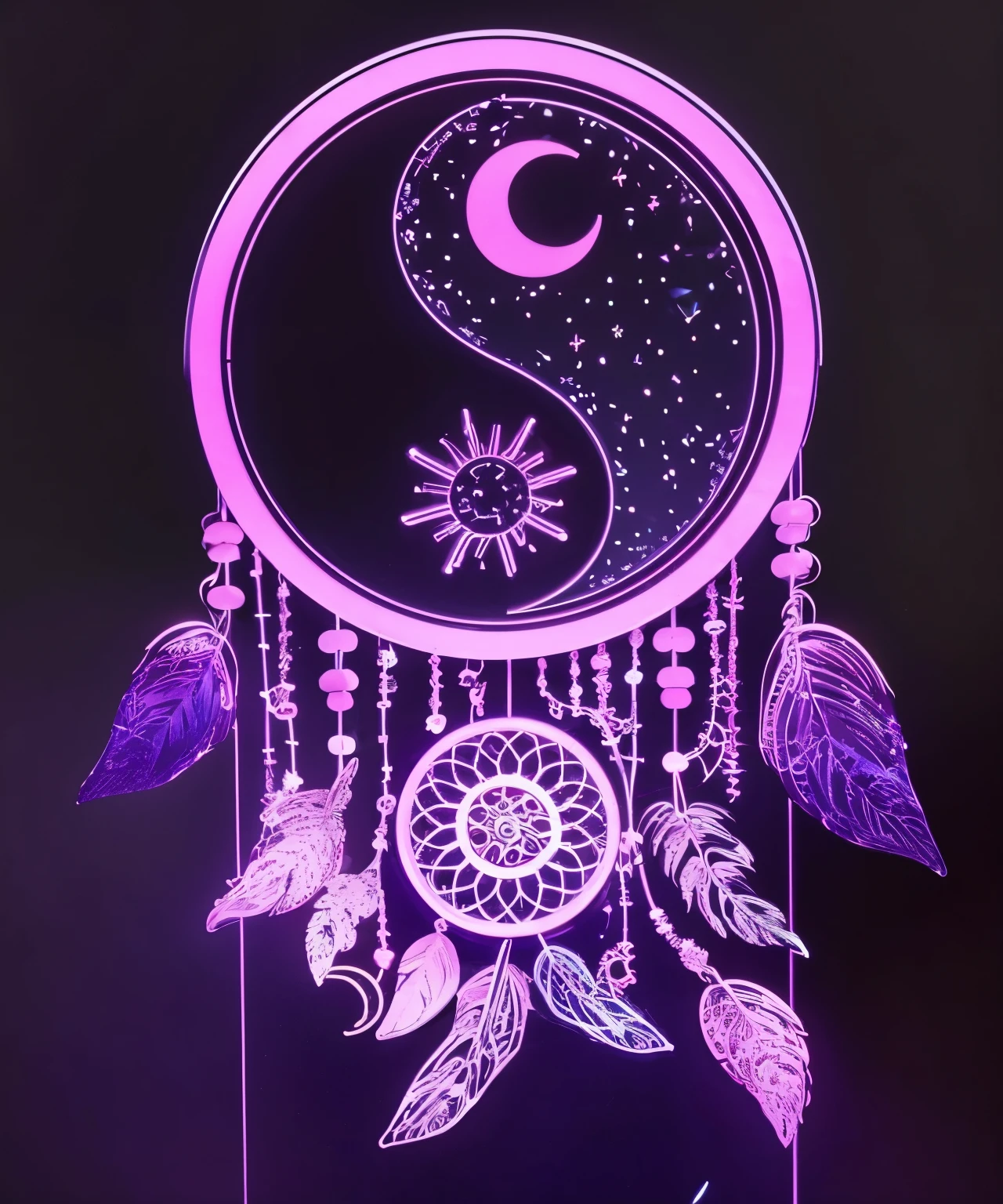 8k quality design for business, circular logo neon purple colors