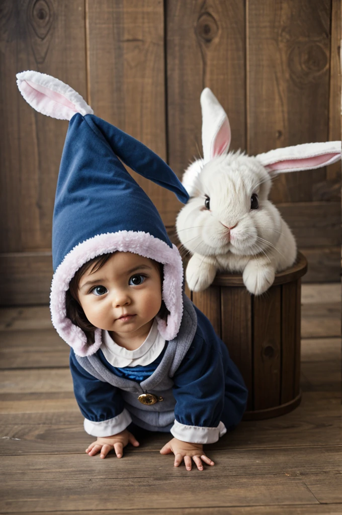 A cute wizard hat, and out of it came a very cute bunny