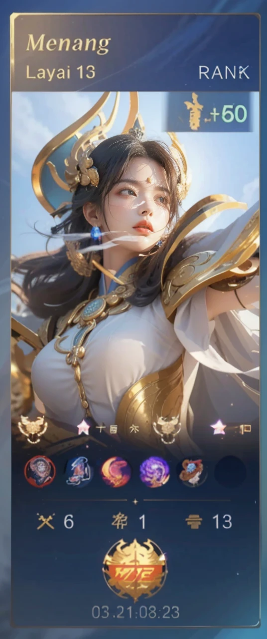 Game art,The best picture quality,Highest resolution,8K,(A bust photograph),(Portrait),(Head close-up),(Rule of thirds),Unreal Engine 5 rendering works, (The Girl of the Future),(Female Warrior),
15-year-old girl,(The generals of ancient China),An eye rich in detail,(Big breasts),Elegant and noble,indifferent,brave,
(Wearing ancient Chinese cloth,Chinese Hanfu,Costumes of the Tang Dynasty,Costumes are rich in detail,Simple shades),Chinese Characters,Fantasy style,
Photo poses,Field background,Movie lights,Ray tracing,Game CG,((3D Unreal Engine)),oc rendering reflection pattern