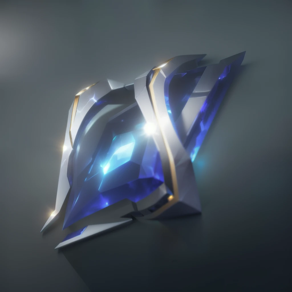 gem,(Metallic Halo),(Metallic luster),(Metal Reflection),Broken pieces,Game Icon Assets, 3D Rendering, Object Art, Stylized game icons, Leviathan Cross,Stylized art,3d icons for mobile games,Diablo concept style,