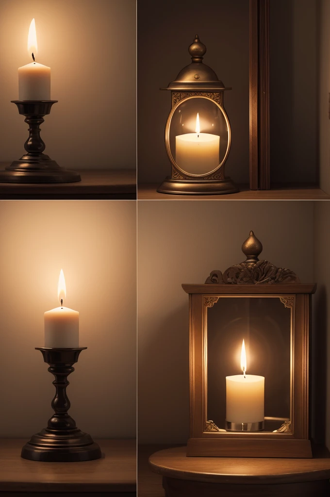 Create a comic about a clock and a candle having a dialogue and the candle slowly disappearing