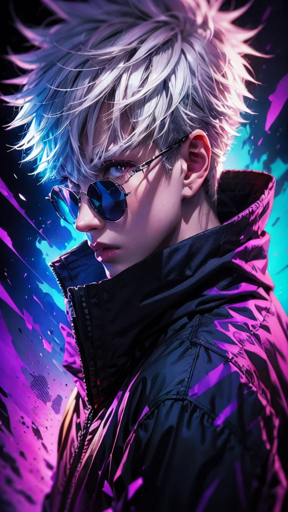 a close up of a person with sunglasses on wearing a jacket, badass anime 8 k, anime style 4 k, anime art wallpaper 4k, anime art wallpaper 4 k, anime art wallpaper 8 k, trigger anime artstyle, anime wallpaper 4 k, anime wallpaper 4k, best anime 4k konachan wallpaper, 4k anime wallpaper, 4 k manga wallpaper