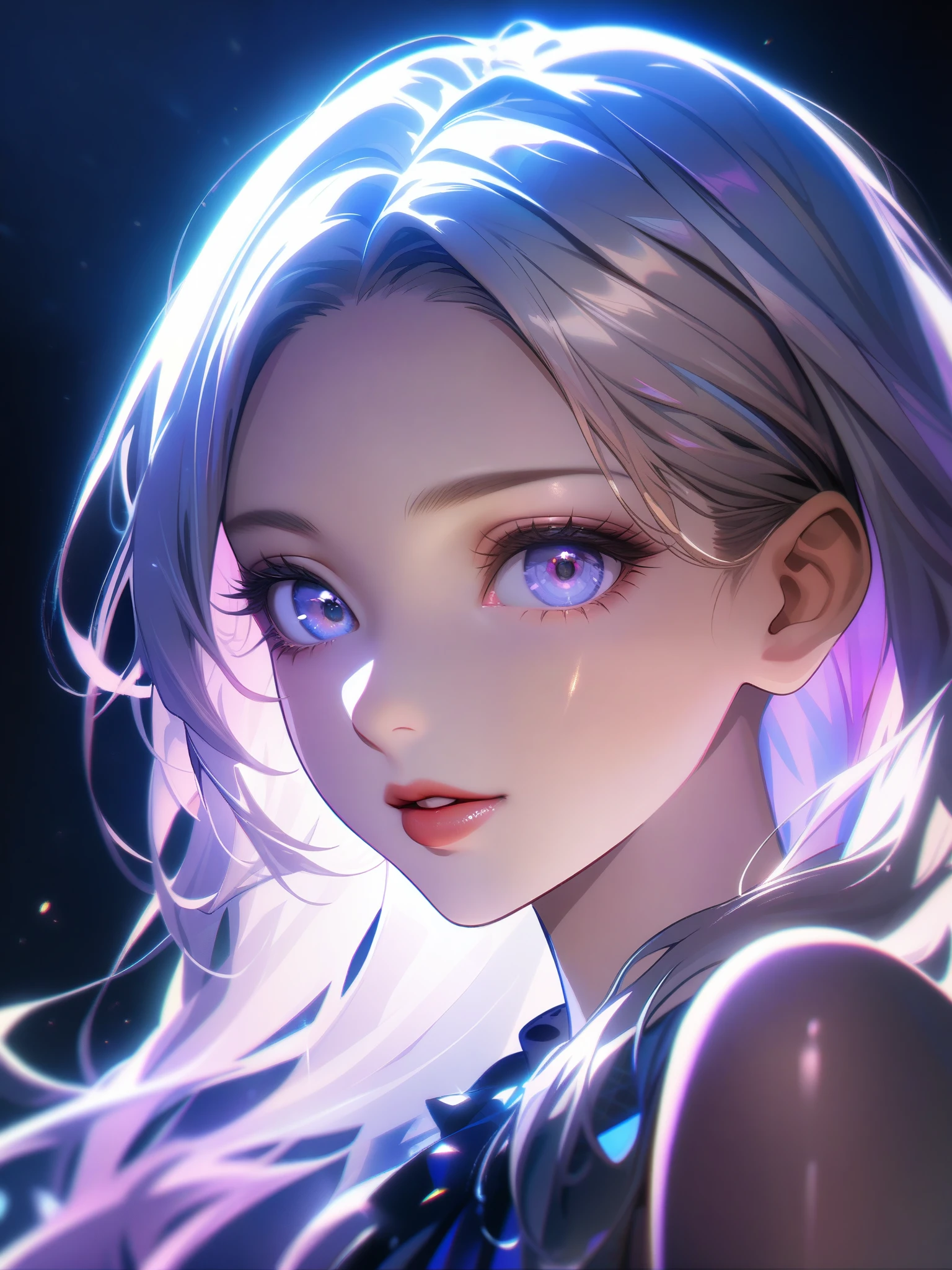 32k, best quality, ultra high res, HDR, UHD, extremely detailed CG, unity 32k wallpaper, ( lipgloss, Eyelashes, gloss-face, Glossy skin, Best Quality, high resolution, depth of fields, chromatic abberation, Caustics, Broad lighting, Natural Shading,Kpop Idol) looking at viewer with a serene and goddess-like happiness,