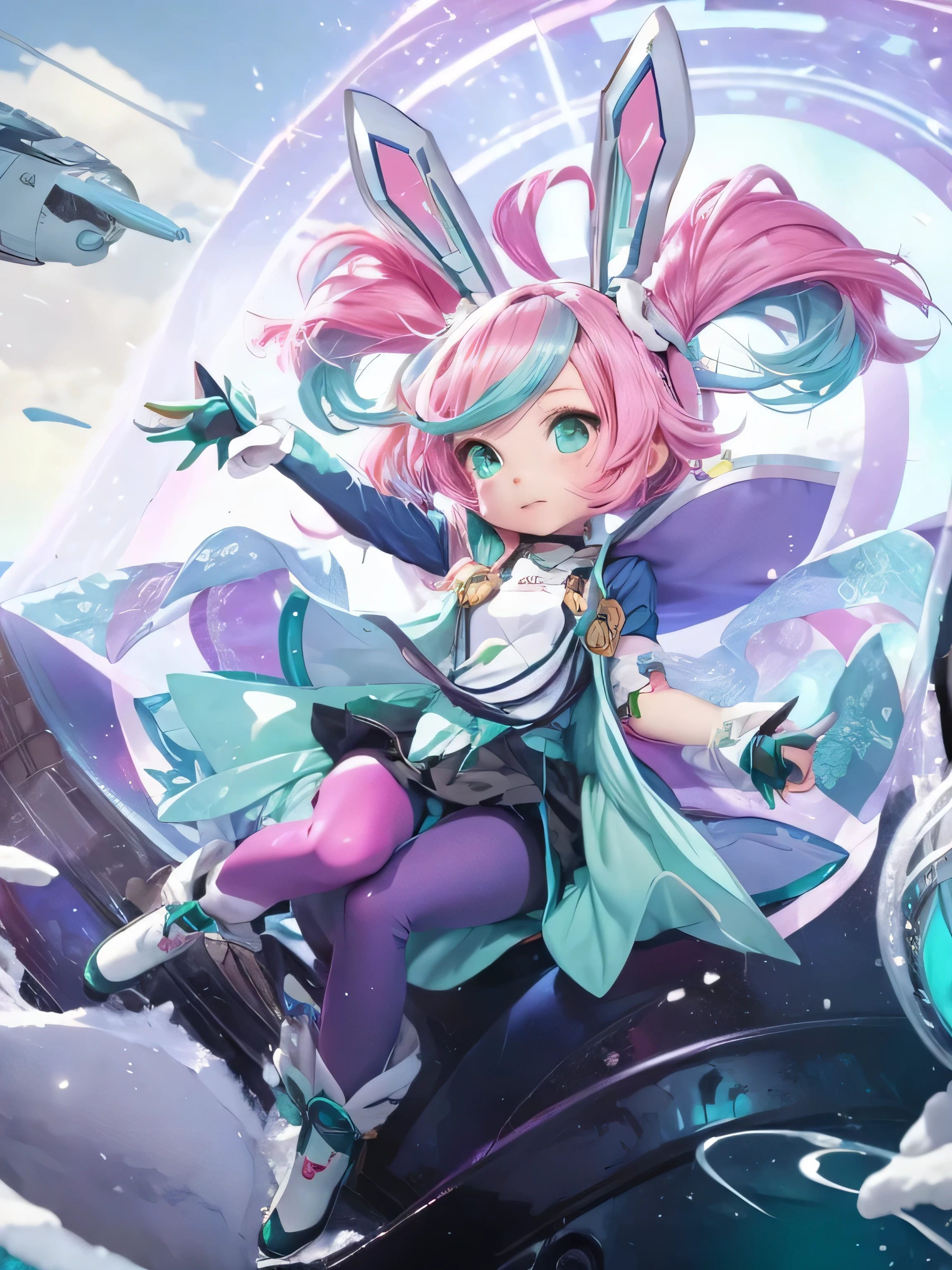 anime girl with teal hair and green eyes, cute anime, anime, beautiful anime cute girl, very beautiful anime cute girl, anime girl with pink hair, anime, very beautiful cute girl, cutegirl, cute anime, by Shitao, pixiv, soft anime illustration, cute girl,