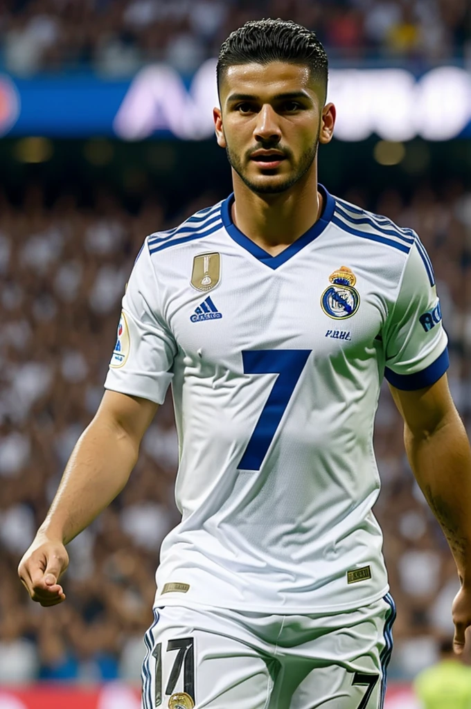 Make me a real Madrid player with the name pancilla and the number 7 on my back