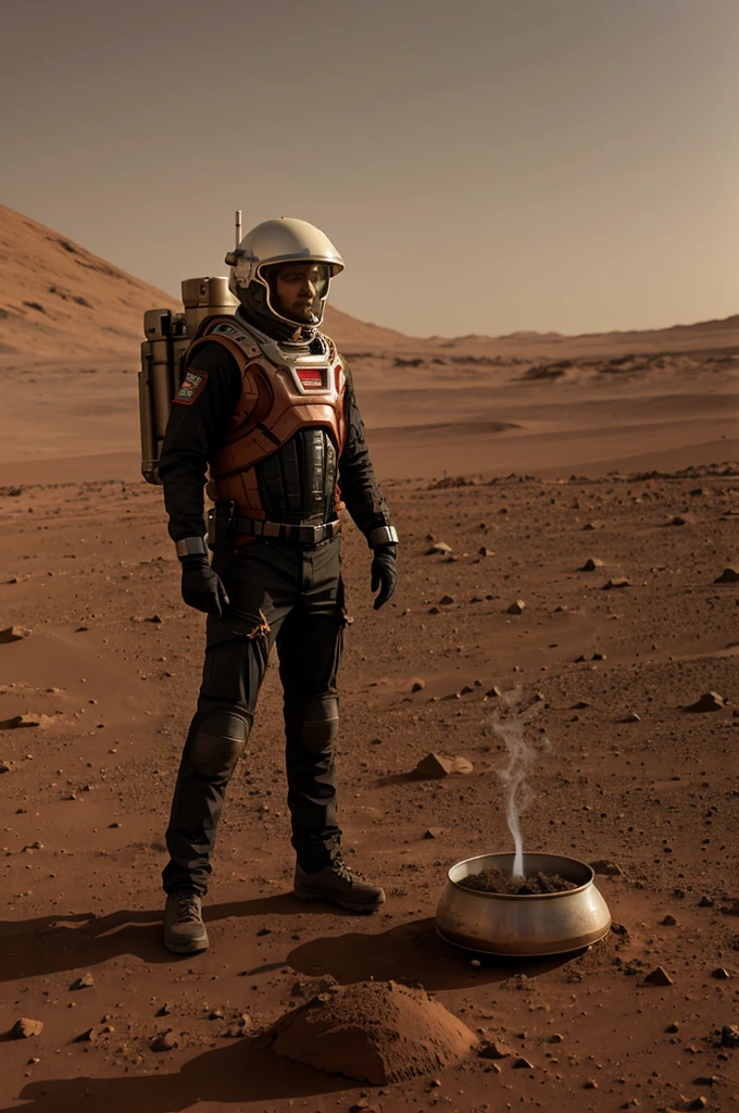 Smoking mosrihuana on mars